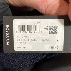 Hugo Boss Dark Blue Knit Sweater